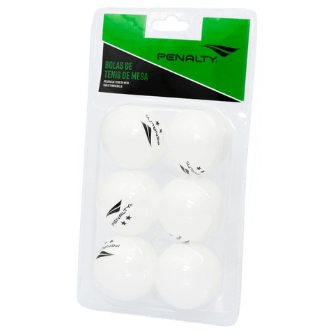 Kit 6 Bolas De Tenis De Mesa Penalty (Ping Pong)