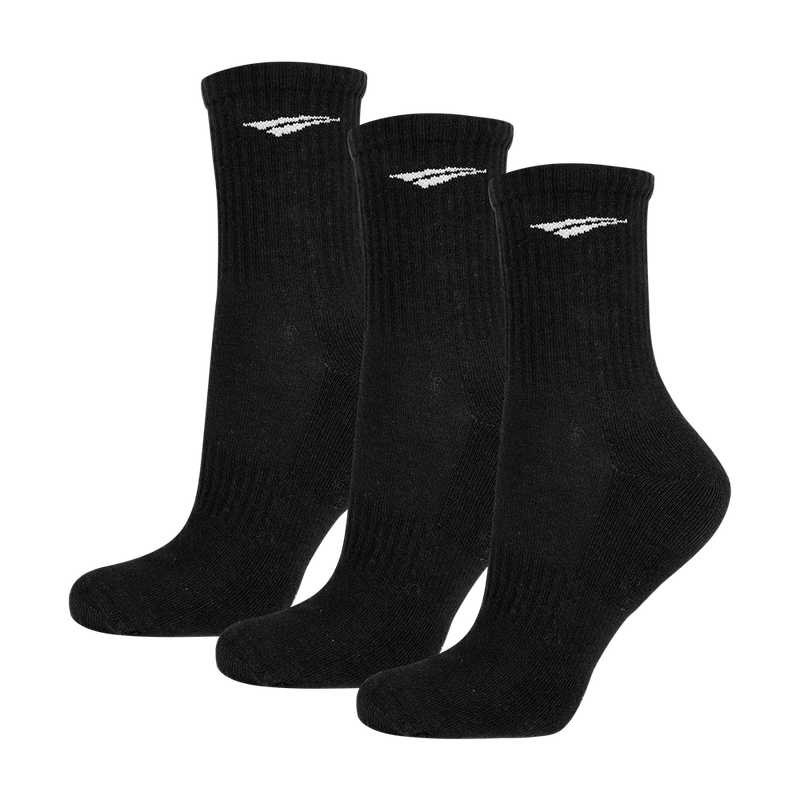 Kit 3 Pares Meia Esportiva Penalty Cano Alto X T 33-38 - Preto