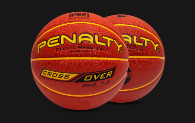 Bola Basquete Penalty Pro 7.8 Crossover Ix - Couro Microfibr